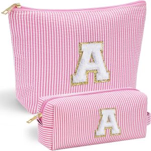 Personalized Initial Makeup Bag